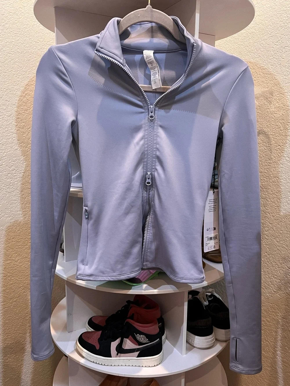 ALO Yoga Airlift Winter Warm Radiant Full-Zip Jacket Winter Frost XS NWT!!
